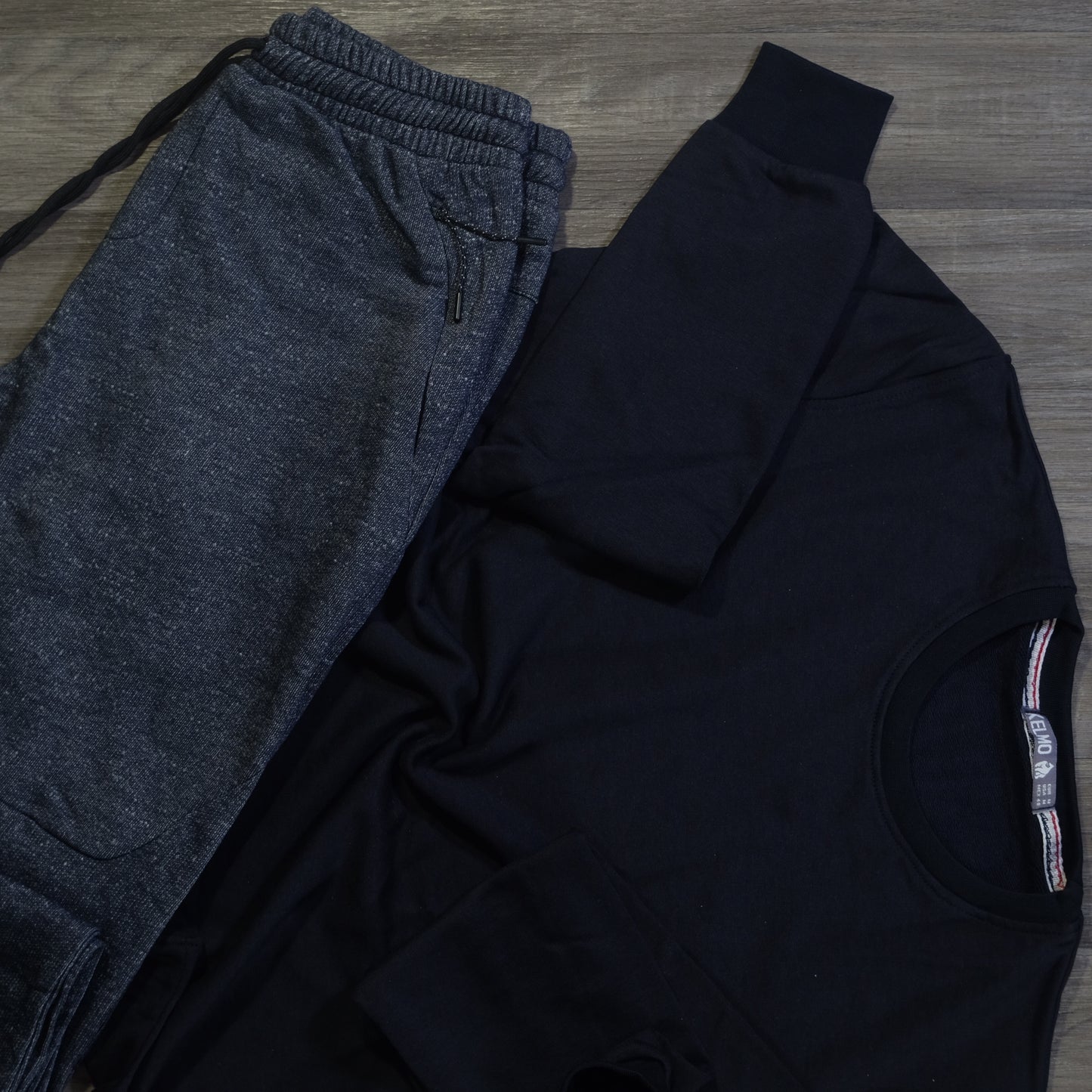 Ensemble Jogging Beska Bleu Chine + Sweat Bleu Marine