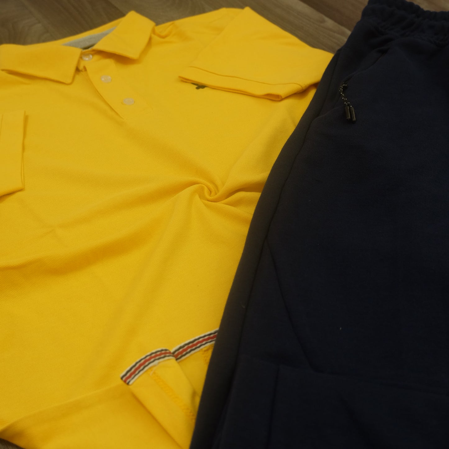 Ensemble Jogging Beska Bleu Marine + Polo Jaune