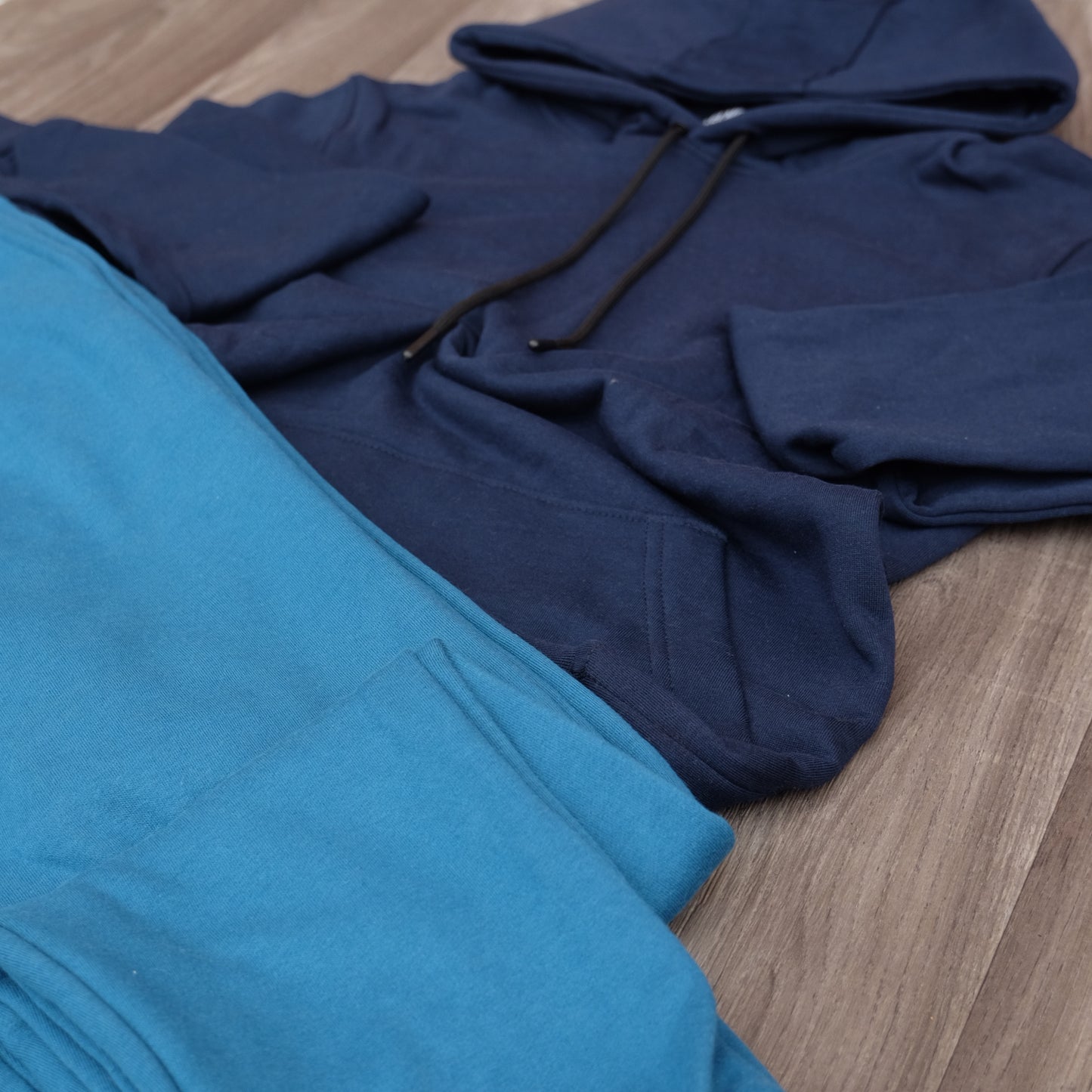 Ensemble Jogging Bleu Canard+ Capuche Cotton bleu Marine