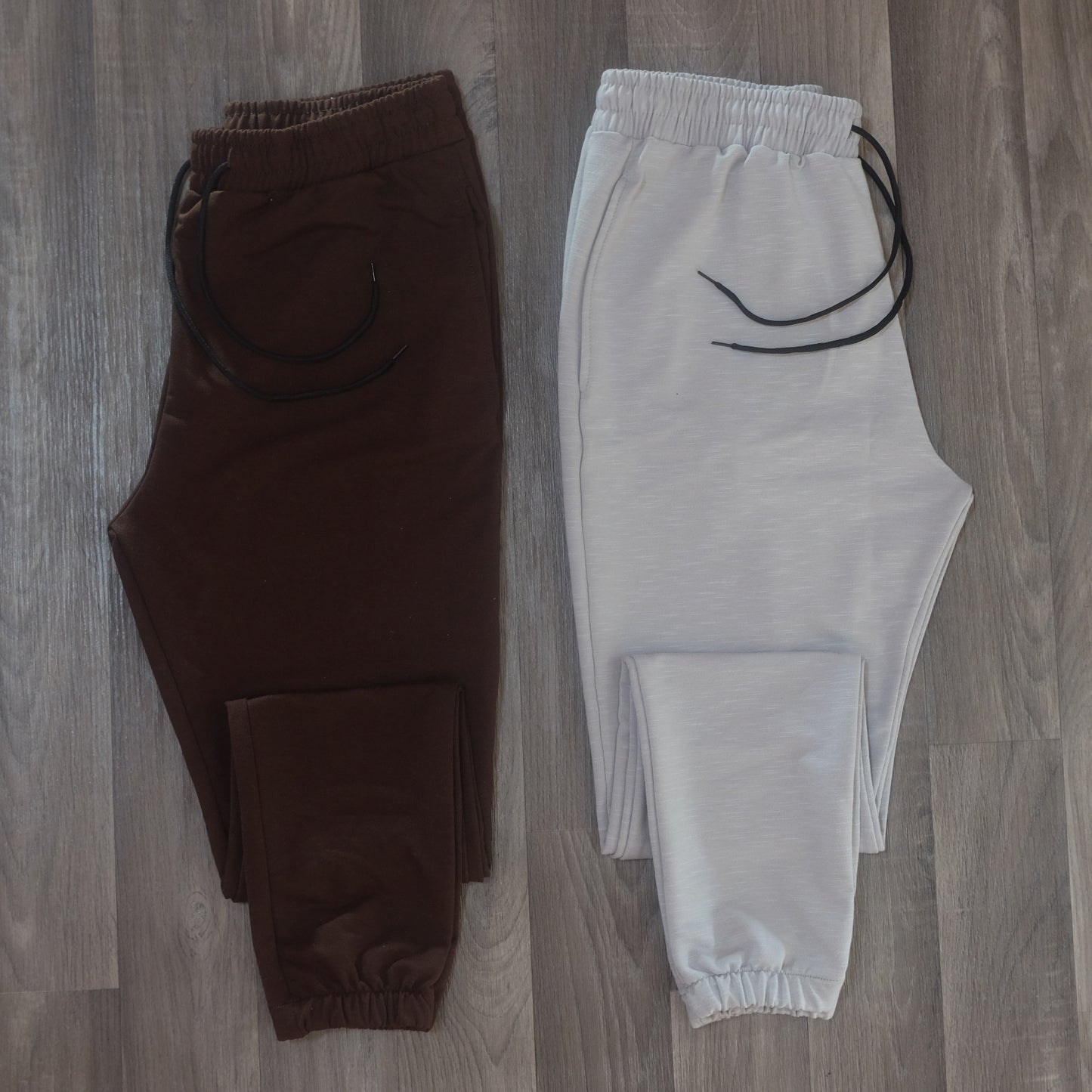 Pack 2 Jogging Gris Chine Clair + Marron