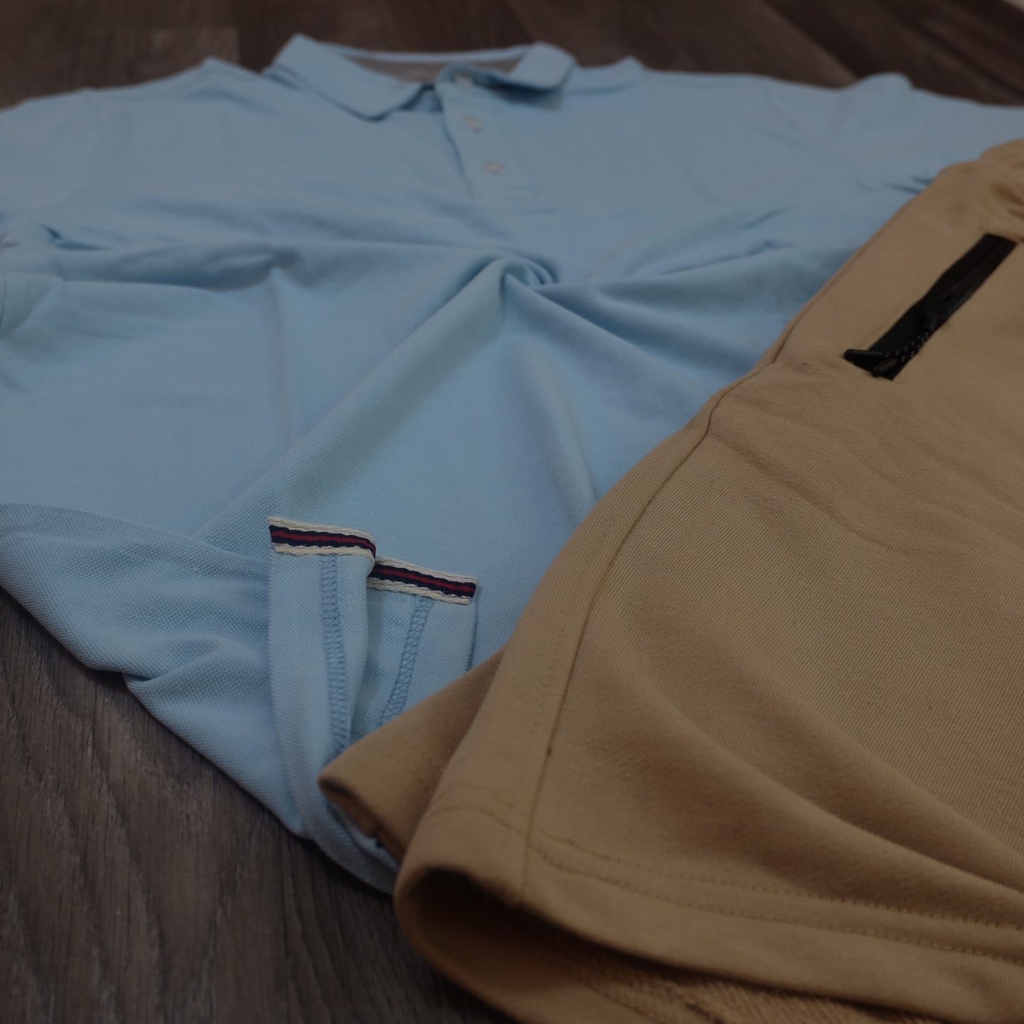 Pack Polo Ciel + Short Beige