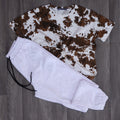 Ensemble T-Shirt Tie Dye + Jogging Gris Clair