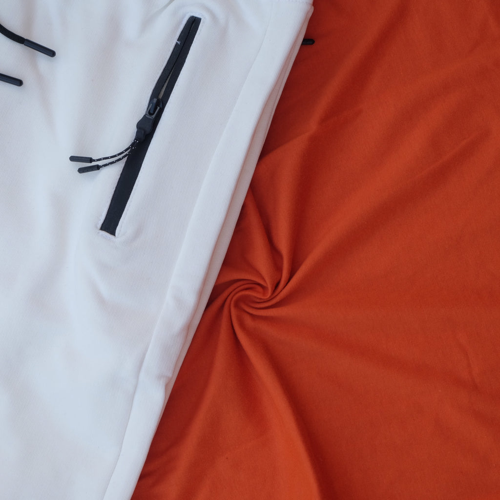 Pack Short Blanc + T-Shirt Orange