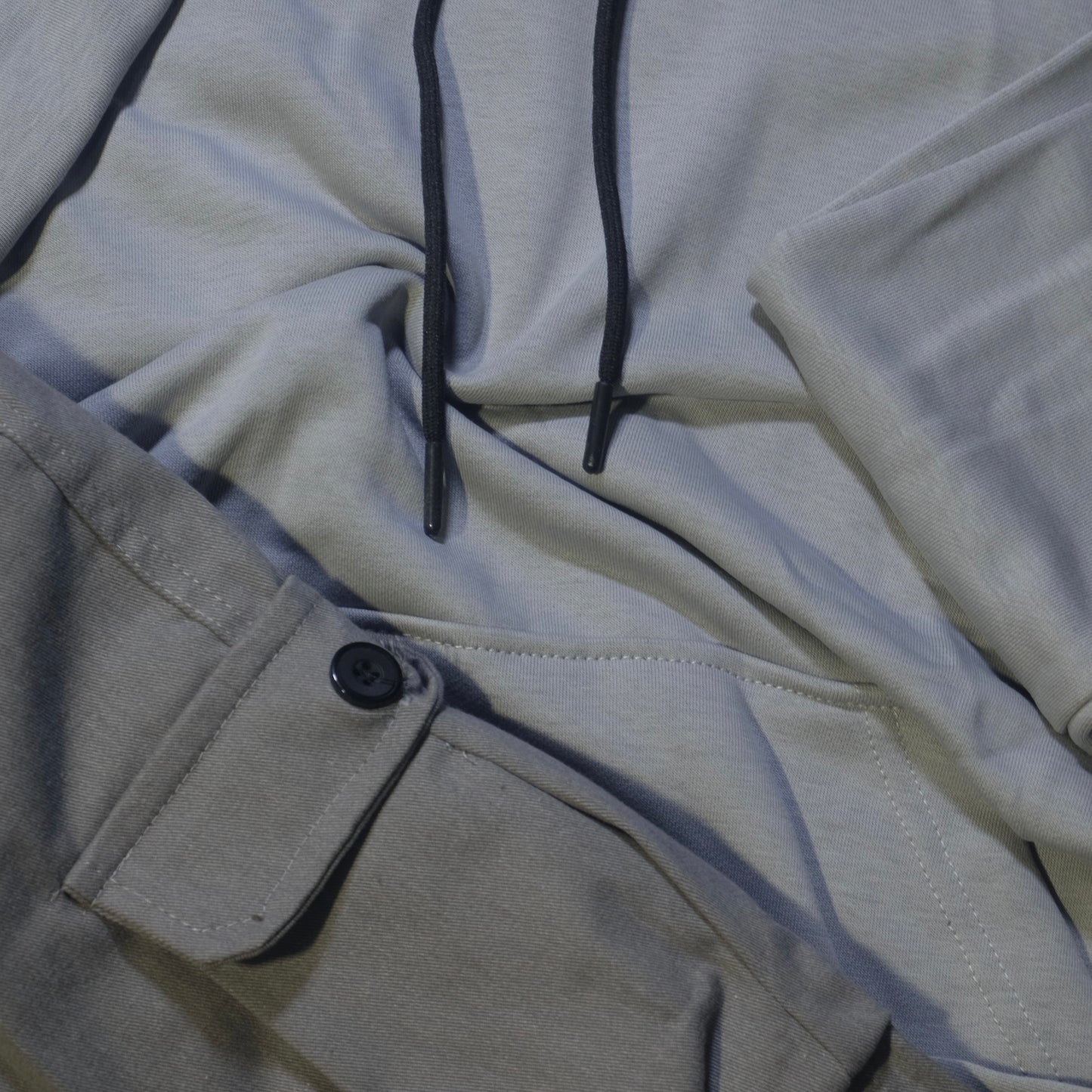 Ensemble Cargo Gris Clair + Capuche Cotton Gris Clair