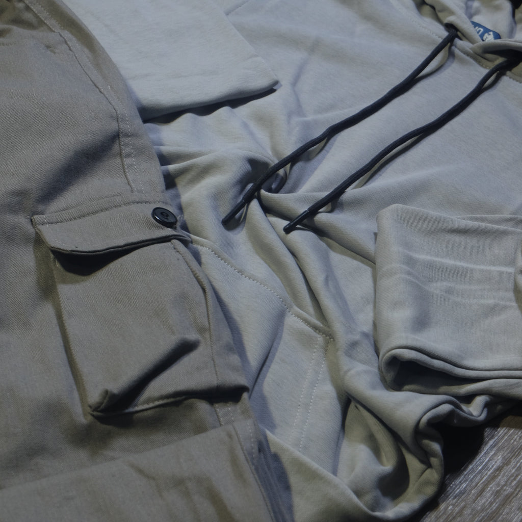 Ensemble Cargo Gris Clair + Capuche Cotton Gris Clair