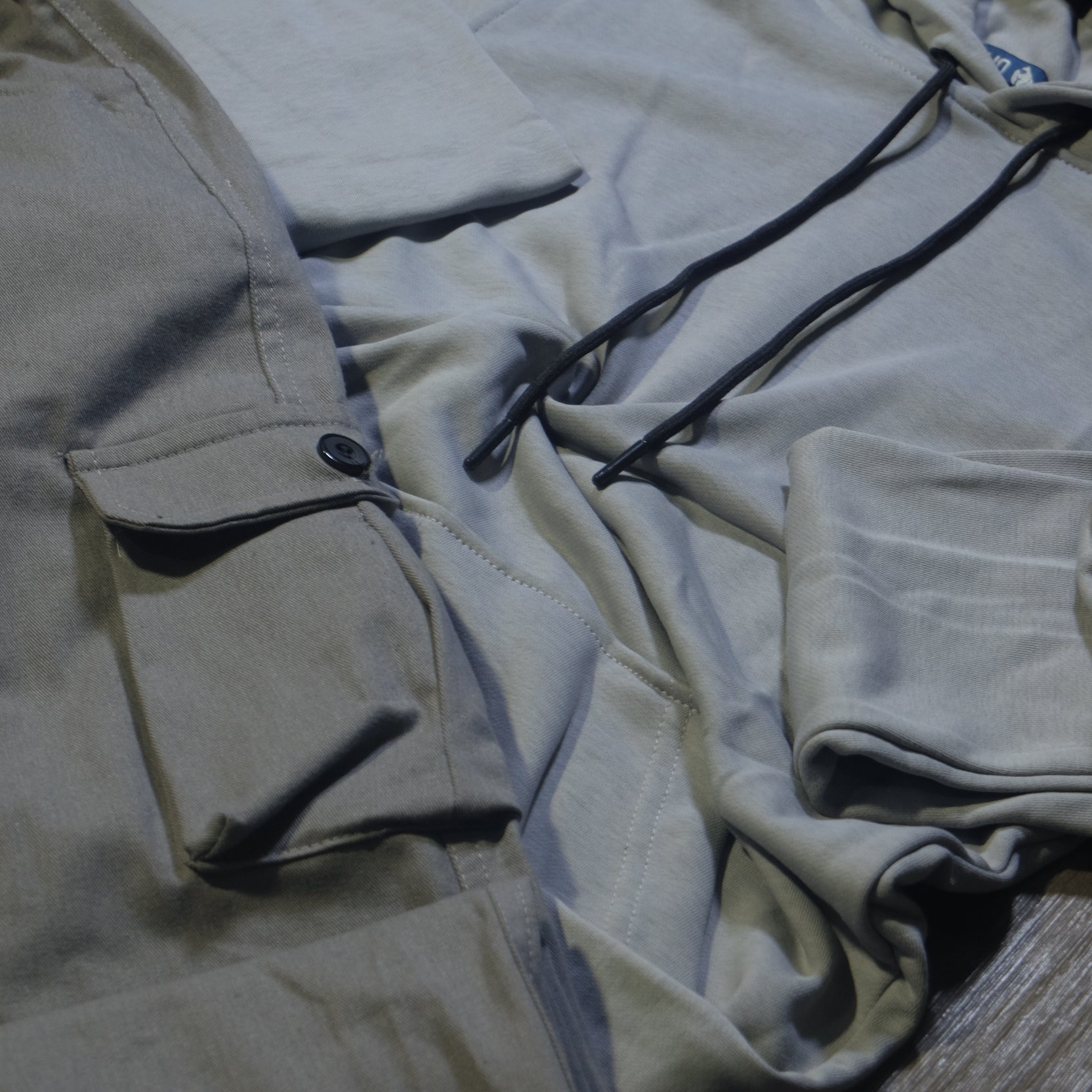 Ensemble Cargo Gris Clair + Capuche Cotton Gris Clair