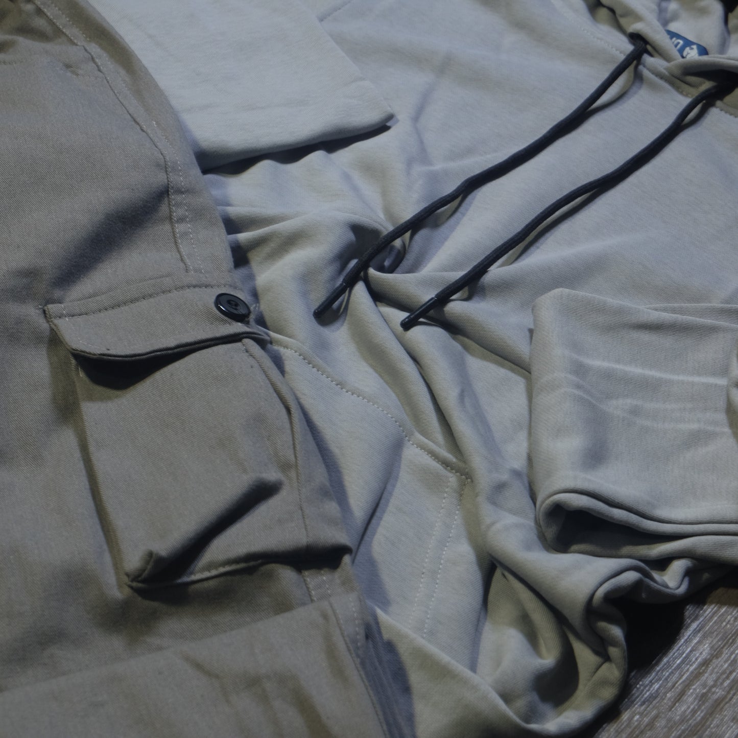 Ensemble Cargo Gris Clair + Capuche Cotton Gris Clair