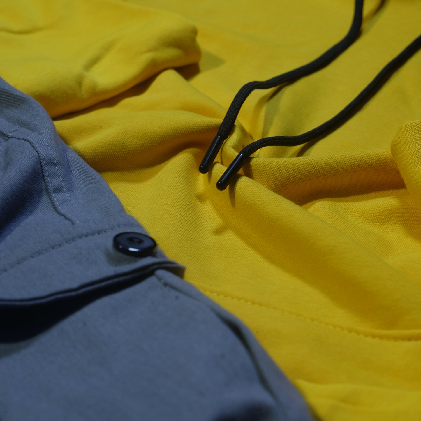 Ensemble Cargo Gris Clair + Capuche Cotton Jaune