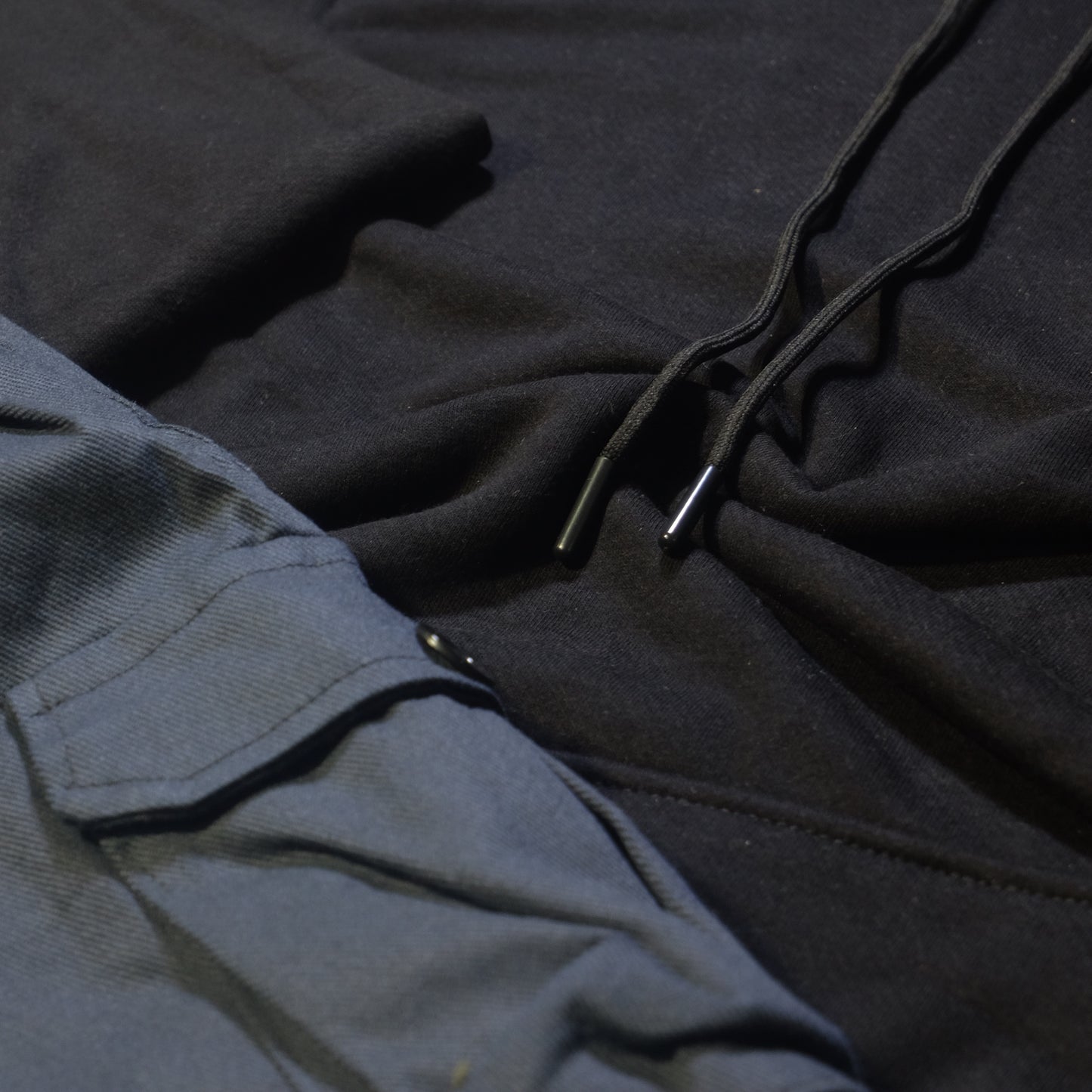 Ensemble Cargo Gris Clair + Capuche Cotton Noir