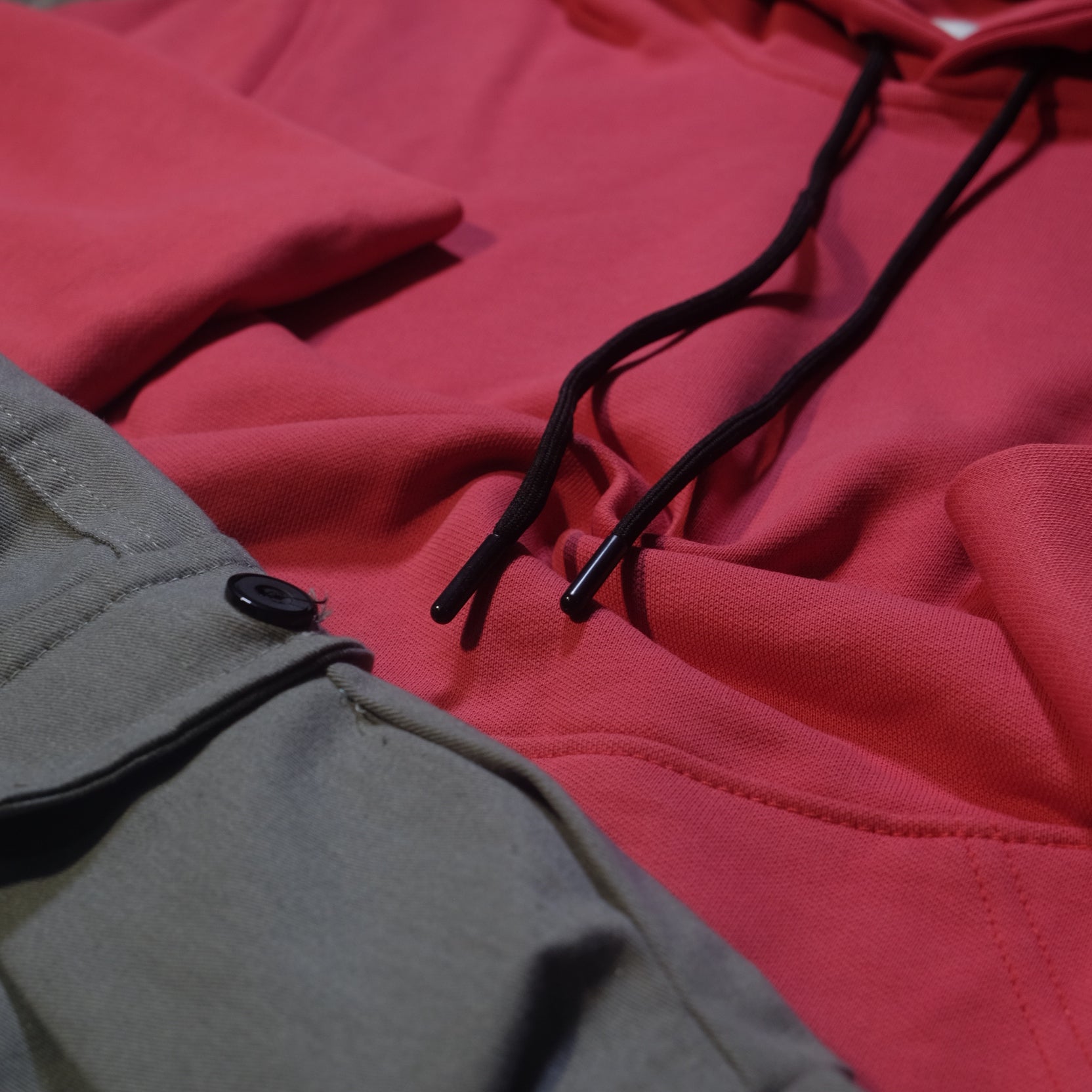 Ensemble Cargo Gris Clair + Capuche Cotton Rose Fushia