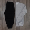 Ensemble Cargo Noir + Sweat Gris Clair