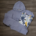 Ensemble Enfant 3 Pieces Survetement Ciel + T-Shirt Fleure