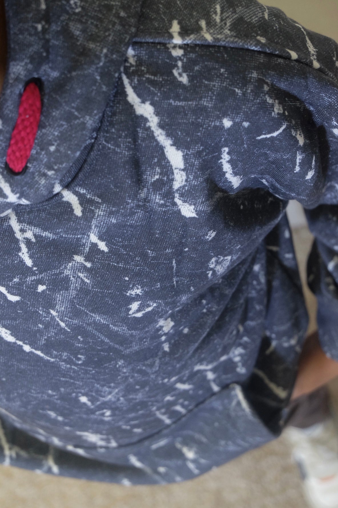 Ensemble Enfant Pantalon Cargo Marron +Sweat a Capuche Camouflage Gris Fonce