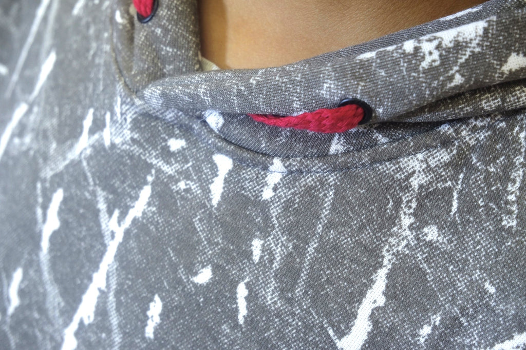 Ensemble Enfant Pantalon Cargo Motard +Sweat a Capuche Camouflage Marron