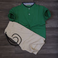 Ensemble Enfant Short Beige + Polo Vert