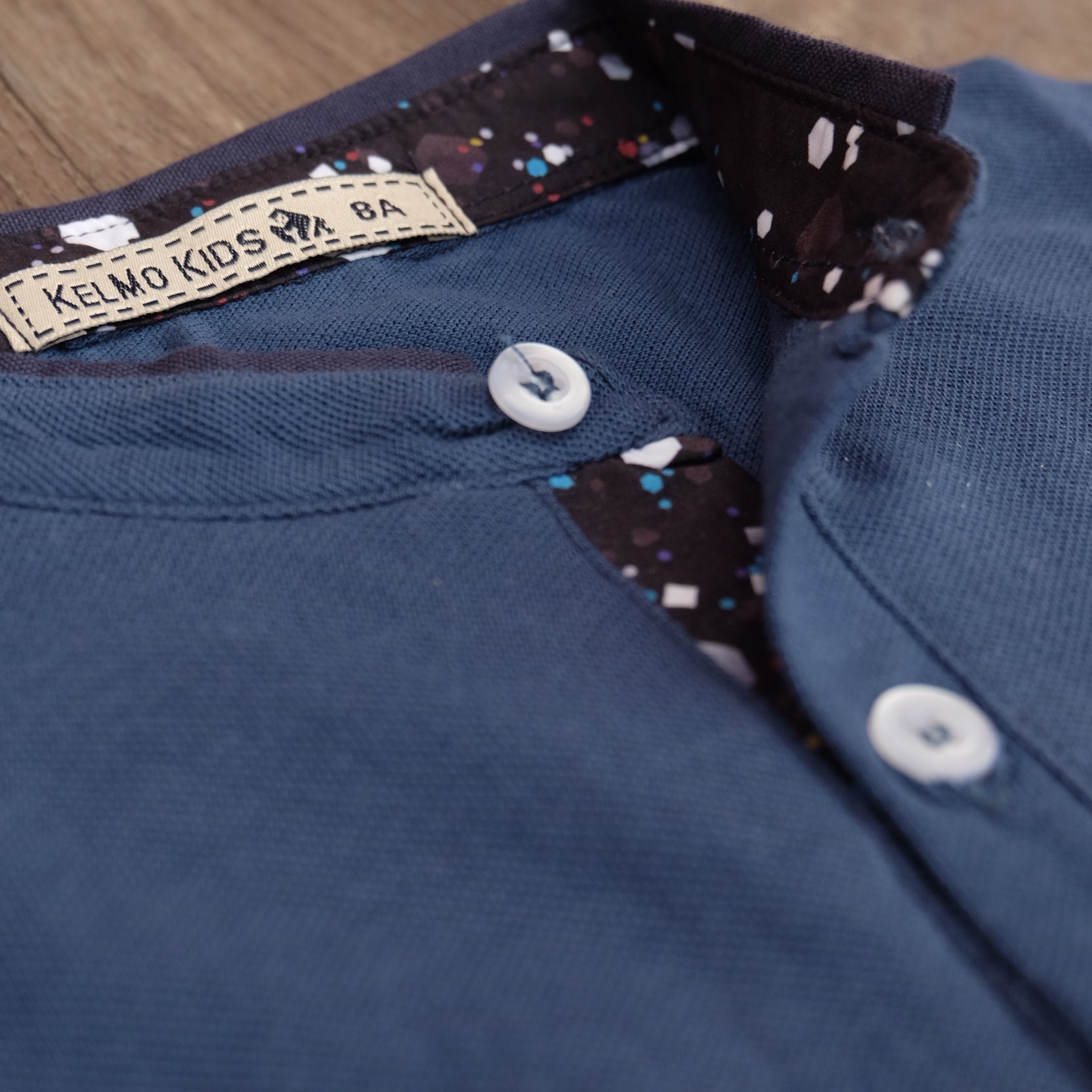 Ensemble Enfant Short Blanc + Polo Bleu Marine