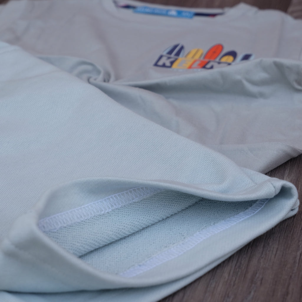 Ensemble Enfant Short Gris Clair + T-Shirt Gris Clair