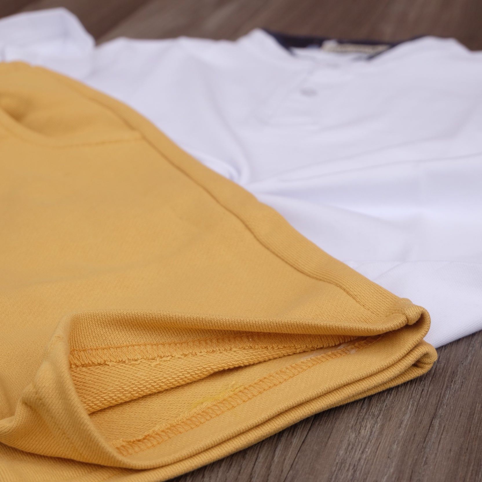 Ensemble Enfant Short Motard Clair + Polo Blanc