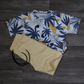 Ensemble Enfant Short Juane Poussin + T-Shirt Fleure
