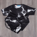 Ensemble Enfant tie dai Noir - Short et T-shirt