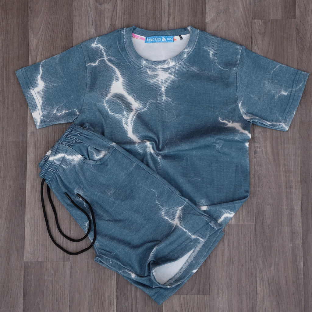 Ensemble Enfant tie dai Vert - Short + T-shirt