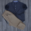 Ensemble Jogging Beska Beige Caramel + Polo mao Gris Fonce