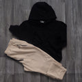 Ensemble Jogging  Beska Beige + Capuche Cotton Noir