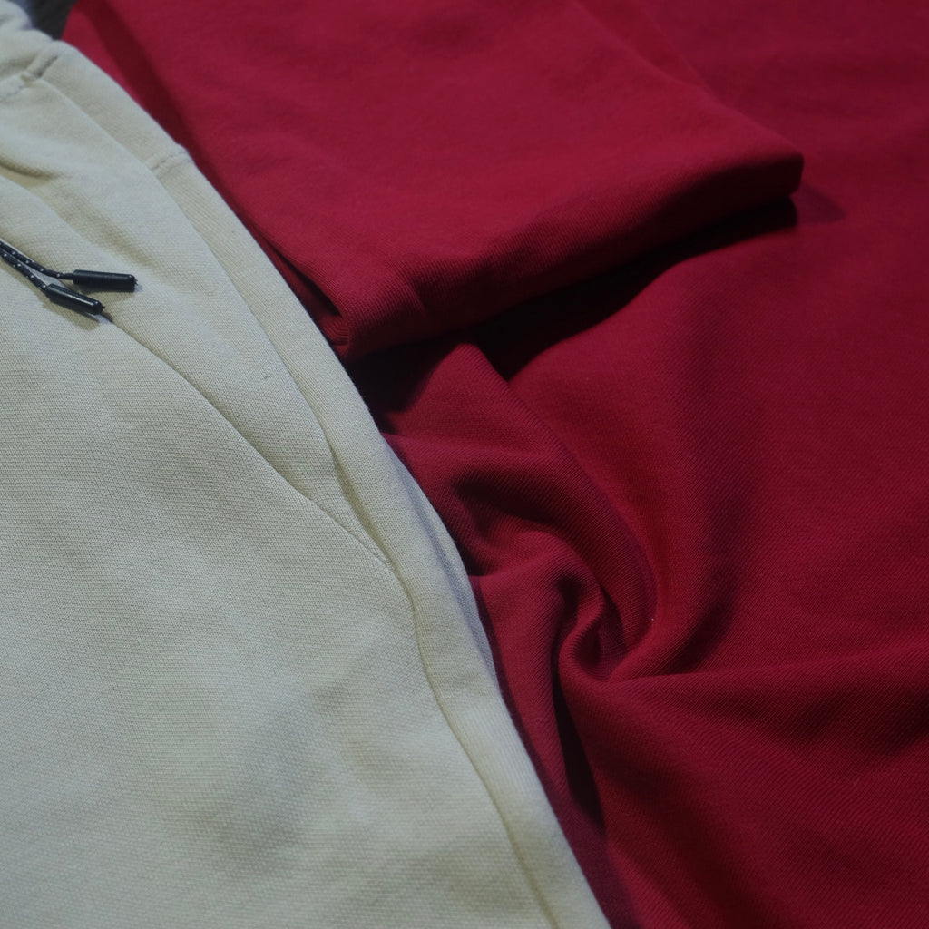 Ensemble Jogging  Beska Beige + Sweat Rouge