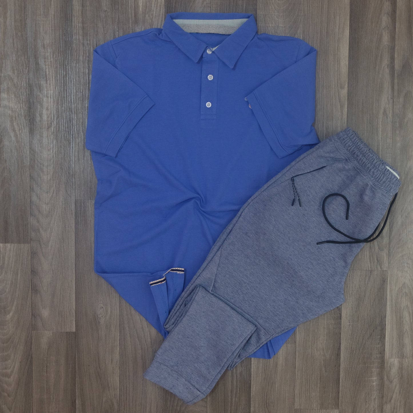 Ensemble Jogging Beska Bleu Chine + Polo Bleu Indigo