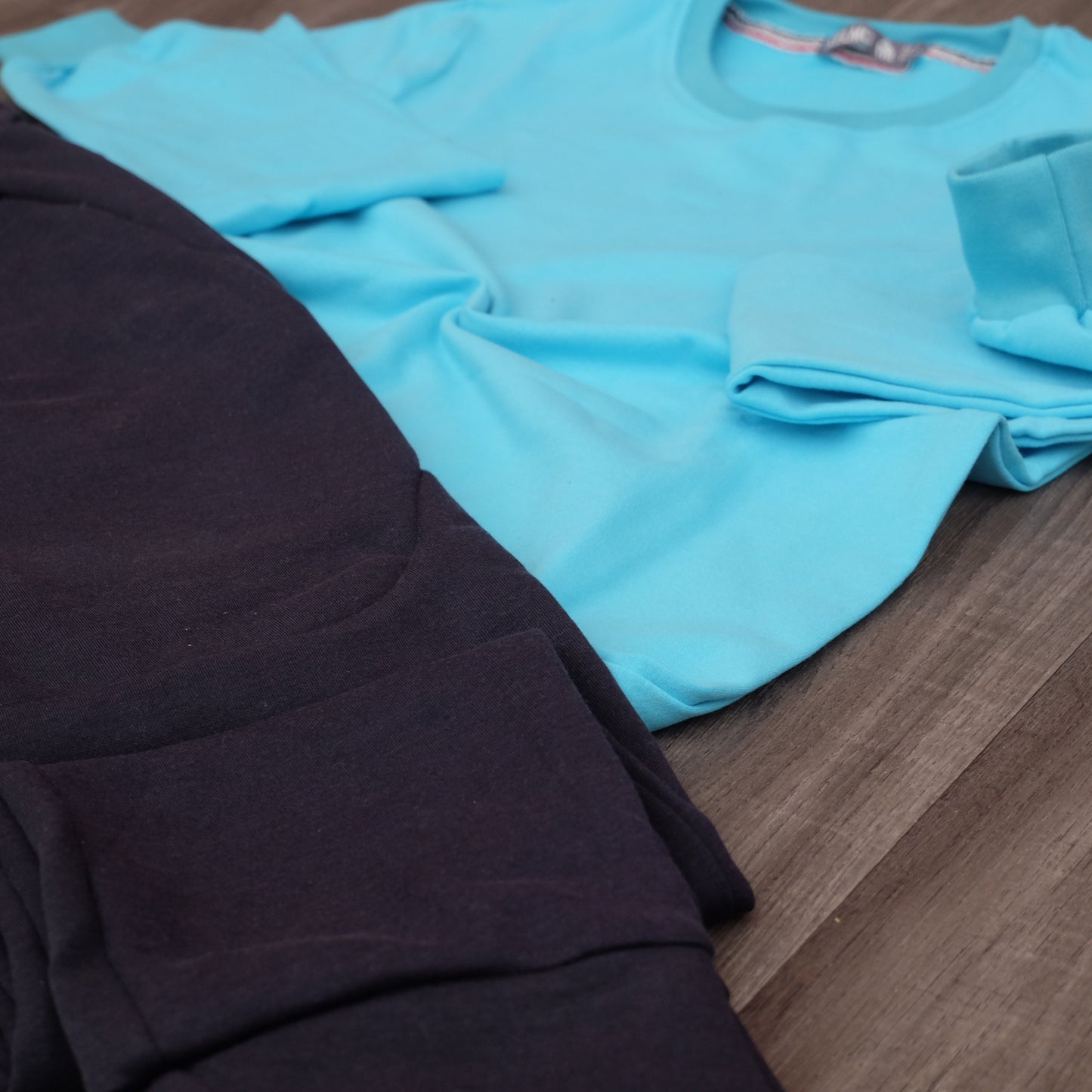 Ensemble Jogging  Beska Bleu Marine + Sweat Turquoise