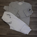 Ensemble Jogging  Beska Gris Chine Clair + Sweat Gris Chine Clair