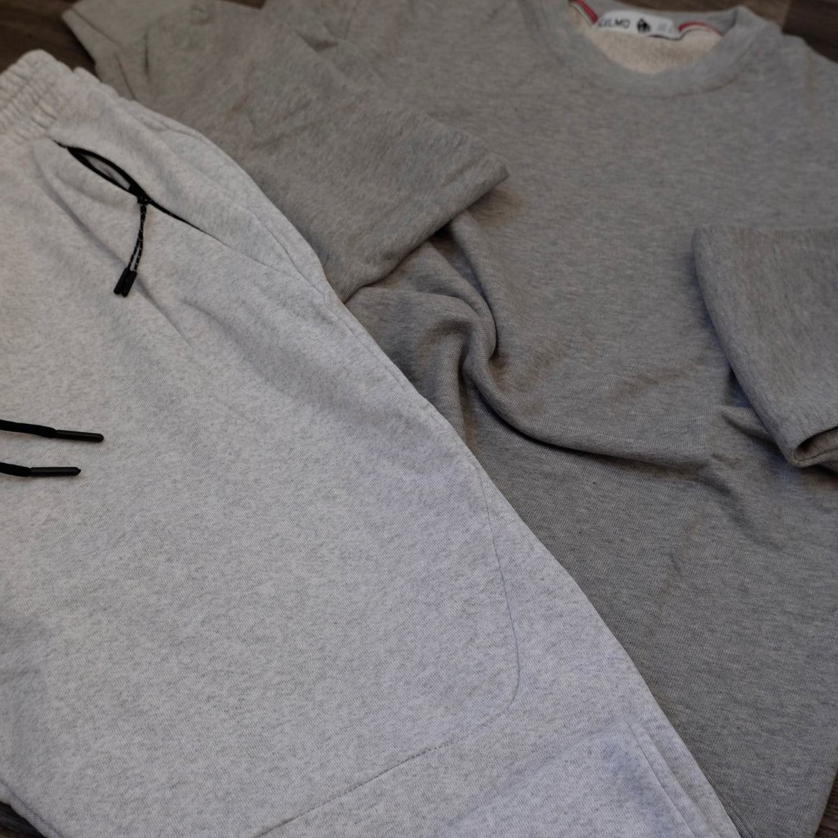 Ensemble Jogging  Beska Gris Chine Clair + Sweat Gris Chine Clair