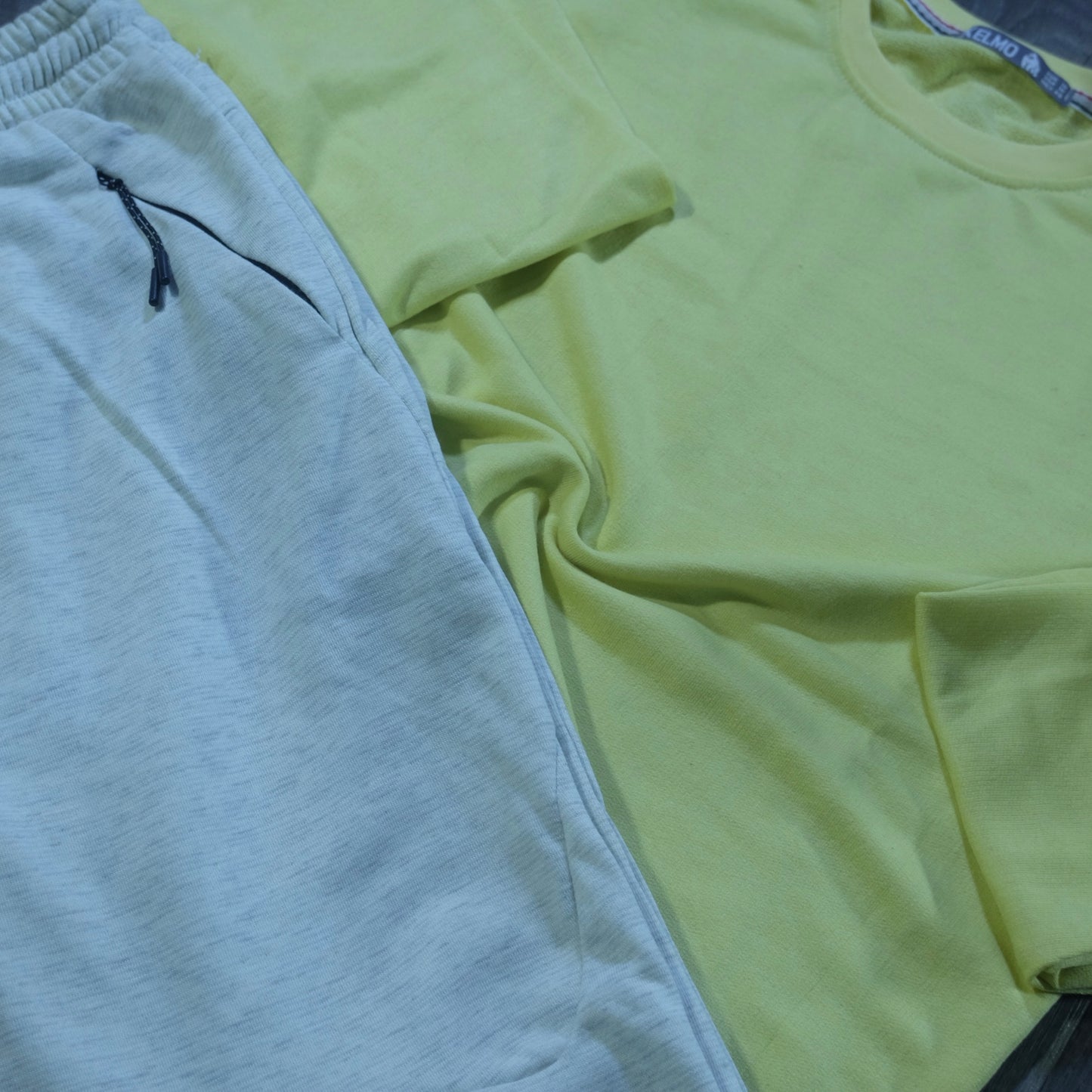 Ensemble Jogging  Beska Gris Chine Clair + Sweat Juane Poussin