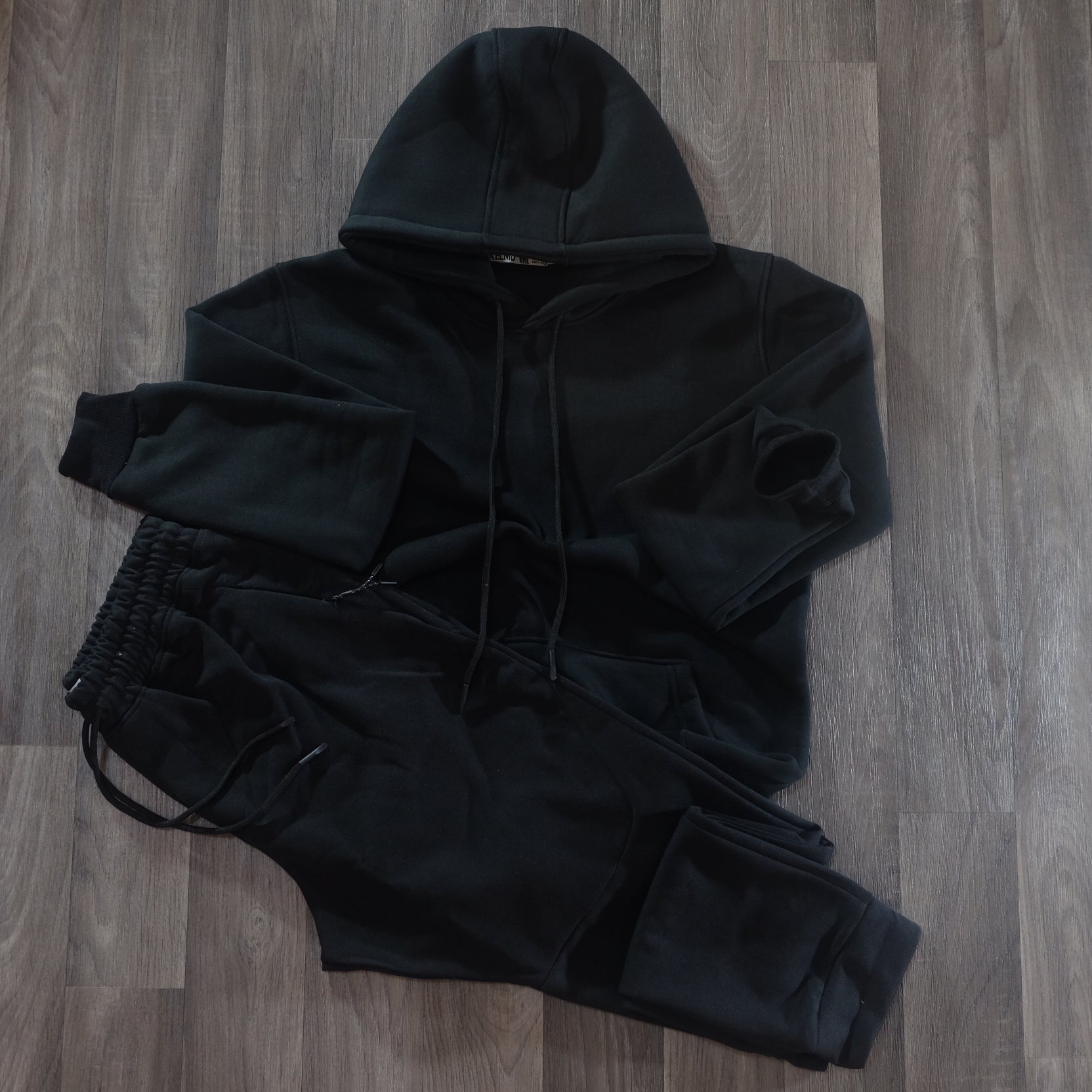 Ensemble Jogging  Beska Noir + Capuche Cotton Noir