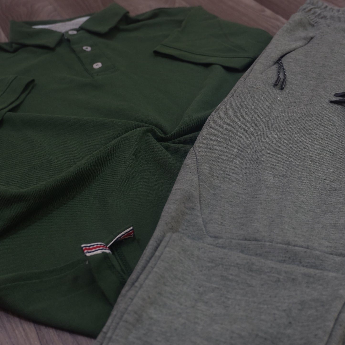 Ensemble Jogging Beska Vert Chine + Polo Vert Olive