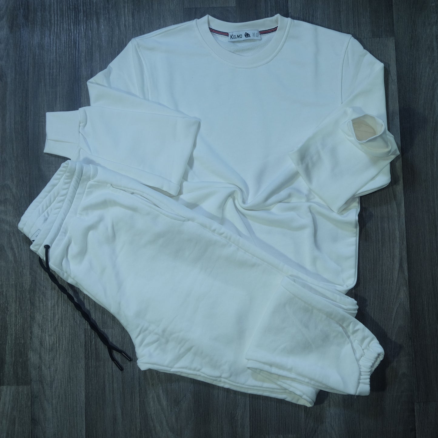 Ensemble Jogging  Blanc + Sweat Blanc