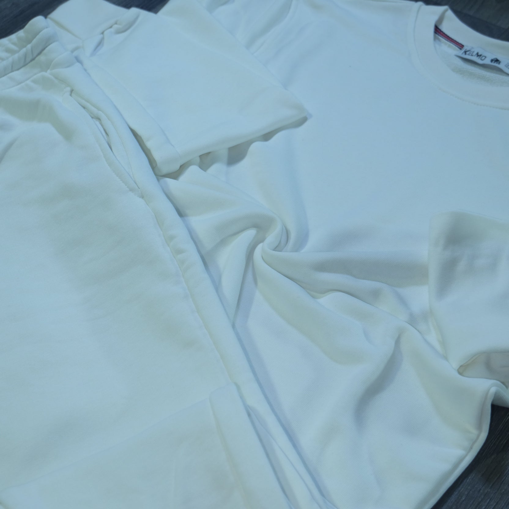 Ensemble Jogging  Blanc + Sweat Blanc