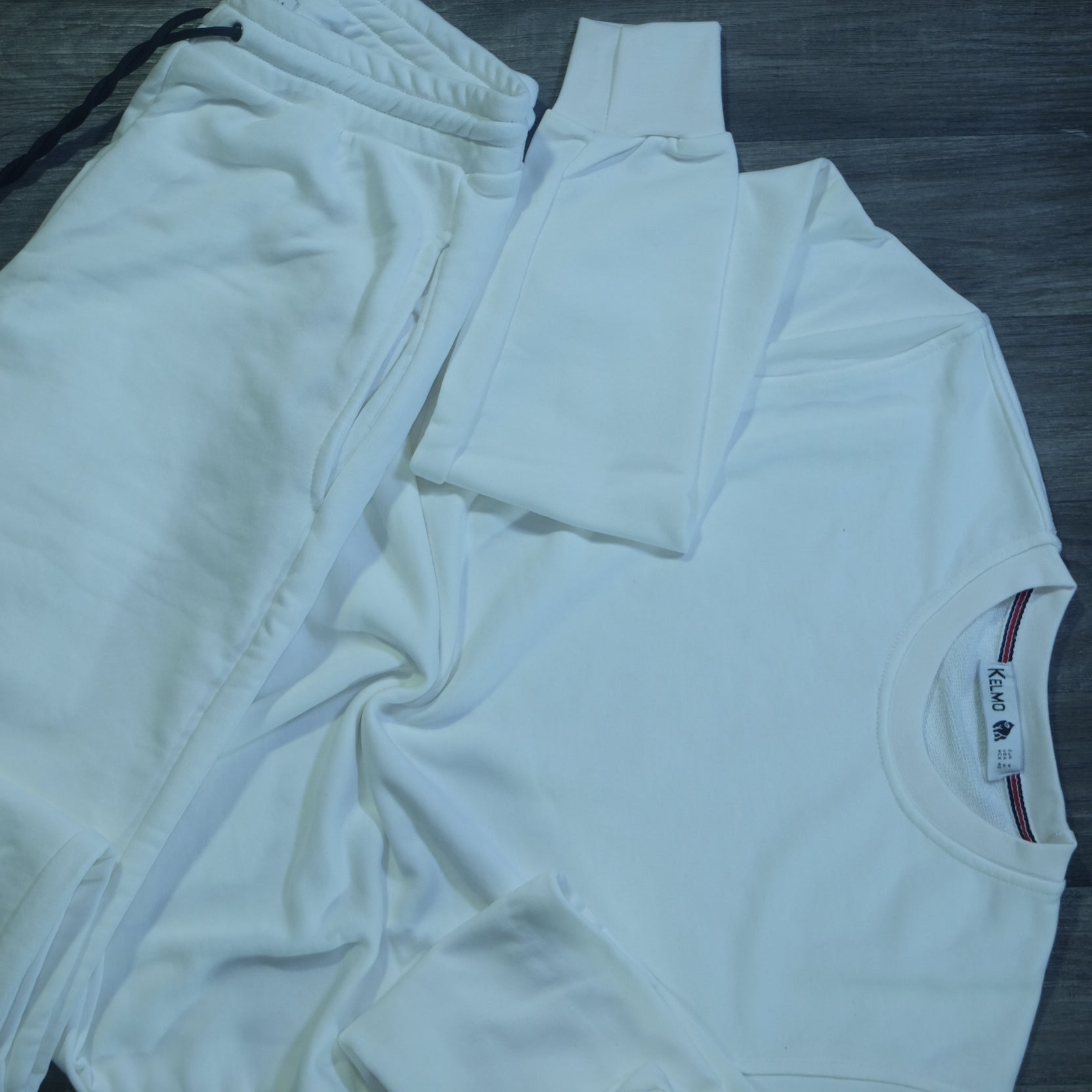 Ensemble Jogging  Blanc + Sweat Blanc