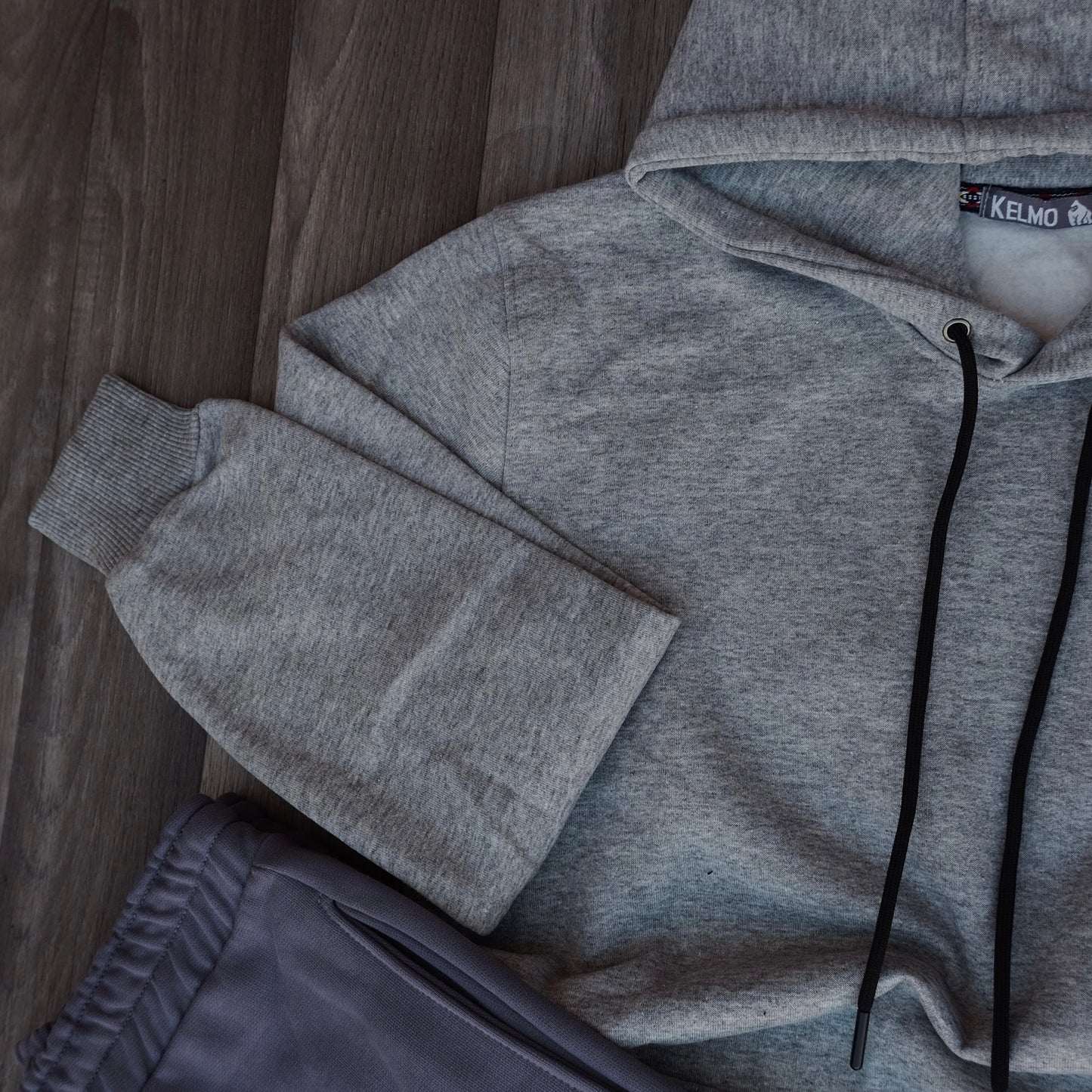 Ensemble Jogging Gris Nardo + Capuche Cotton Gris Chine Clair