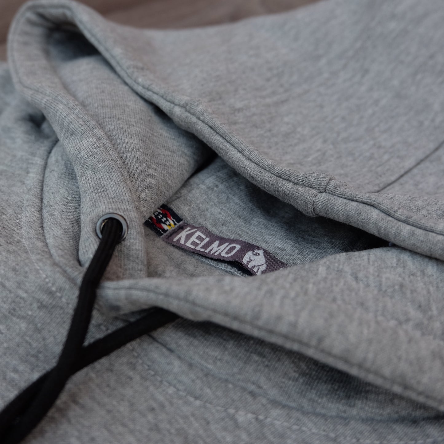 Ensemble Jogging Noir + Capuche Cotton Gris Chine Clair