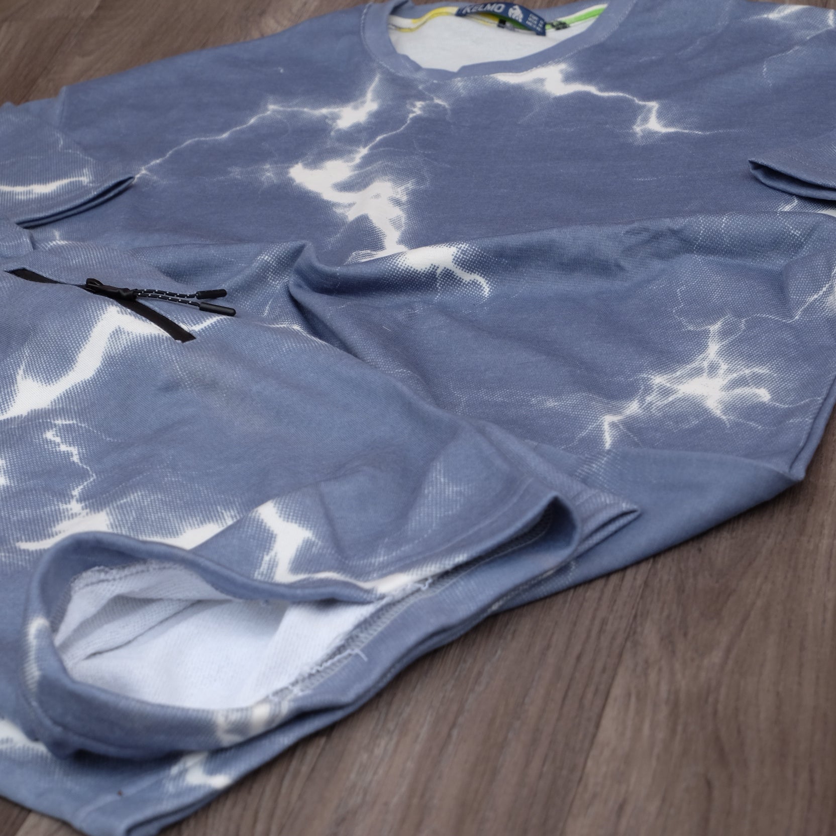 Ensemble Oversize Homme tie dai Bleu Indigo - Short et T-shirt