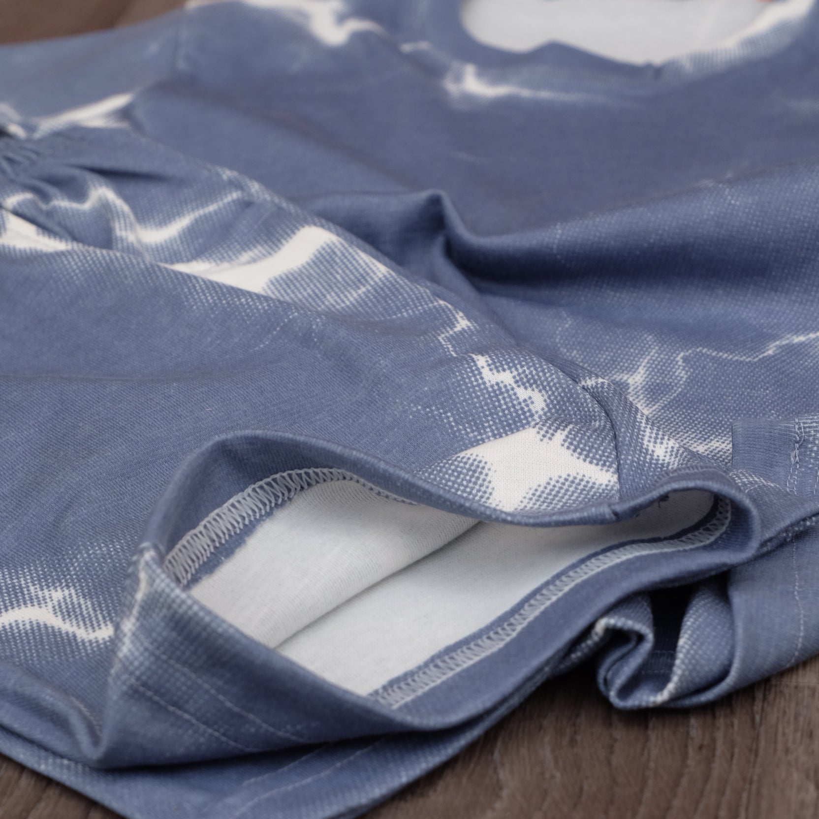 Ensemble Oversize Homme tie dai Bleu Indigo - Short et T-shirt