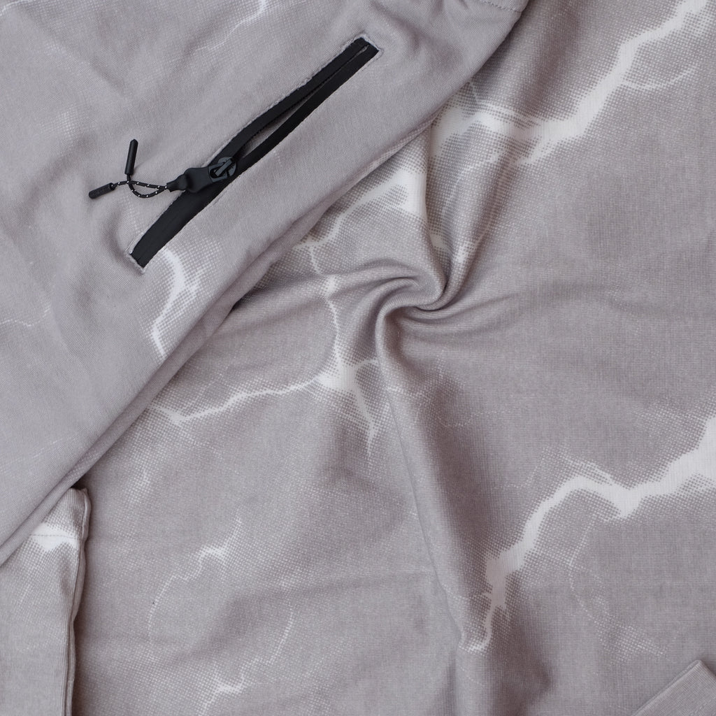 Ensemble Oversize Homme tie dai Gris - Short et T-shirt