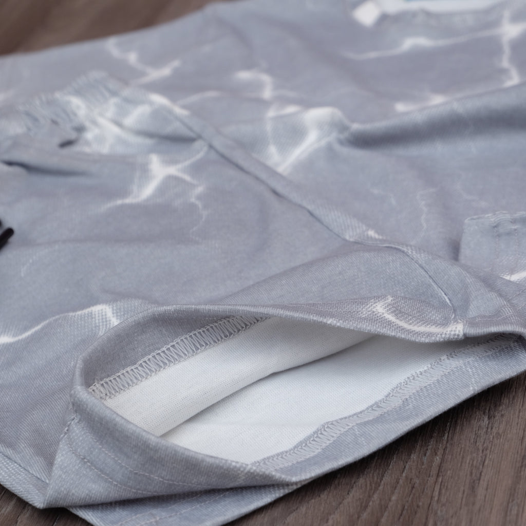 Ensemble Oversize Homme tie dai Gris - Short et T-shirt