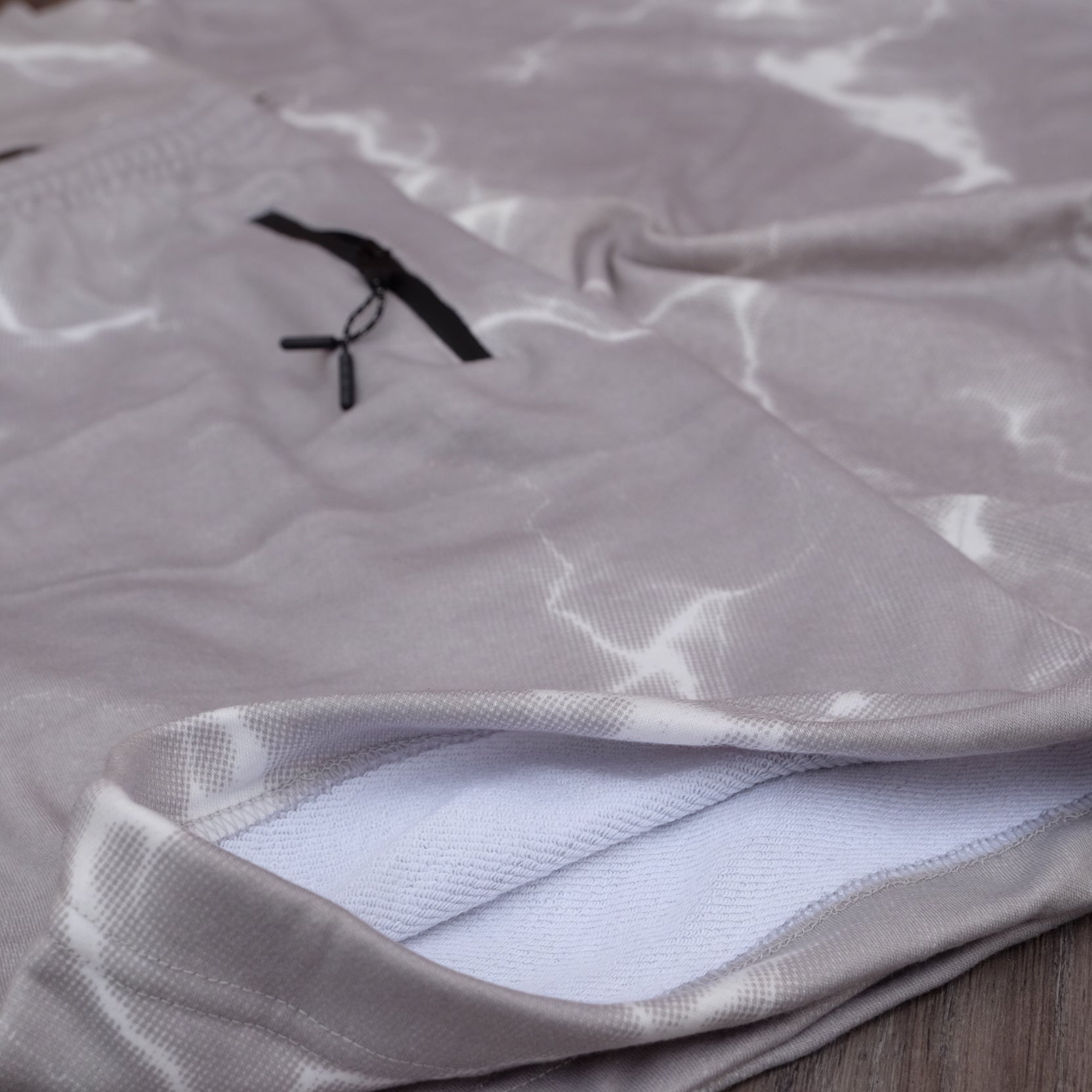 Ensemble Oversize Homme tie dai Gris - Short et T-shirt