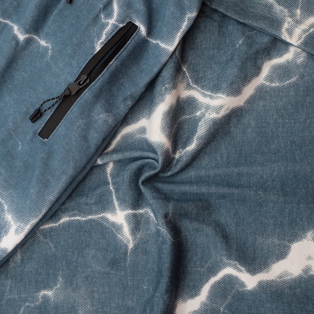 Ensemble Oversize Homme tie dai Vert - Short et T-shirt