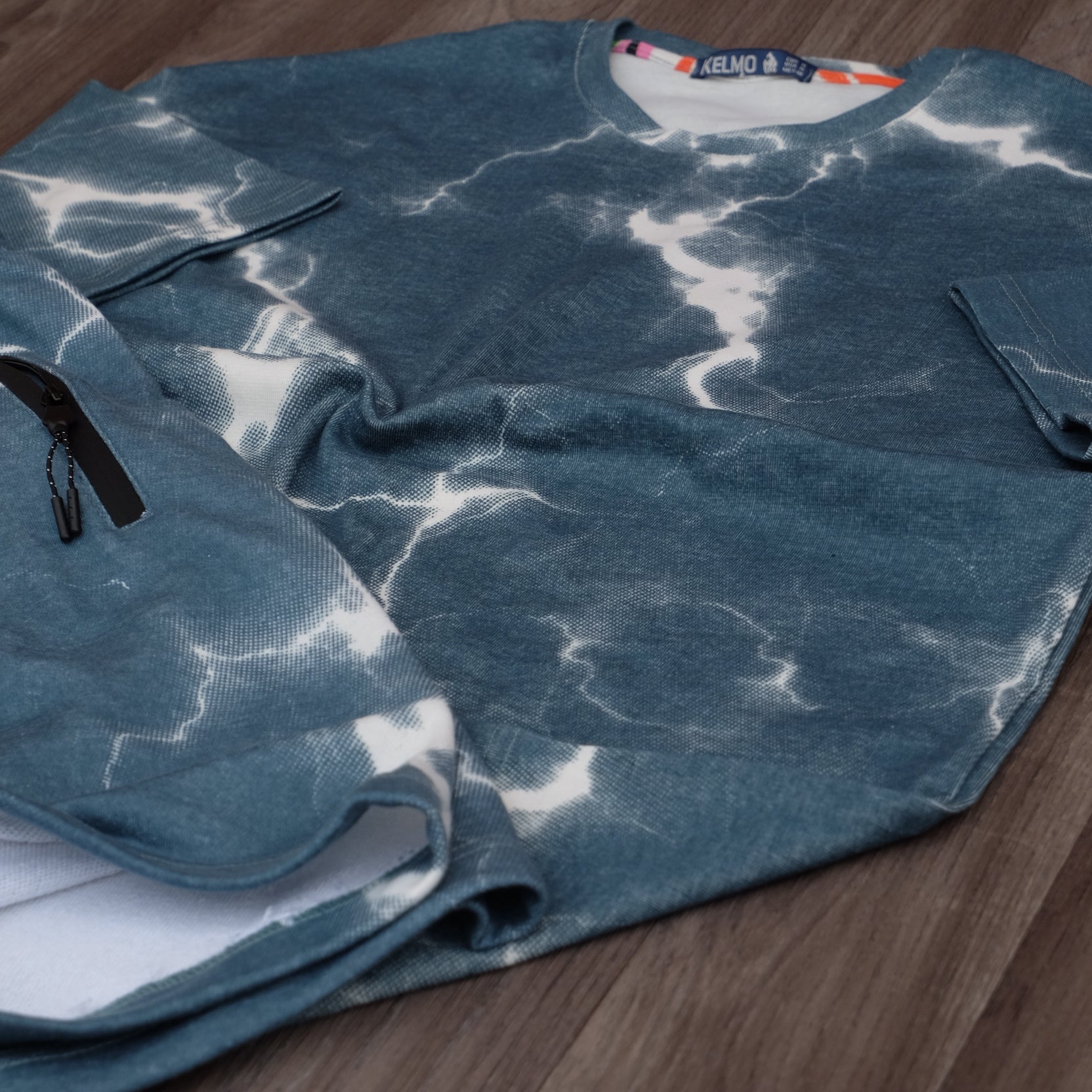 Ensemble Oversize Homme tie dai Vert - Short et T-shirt