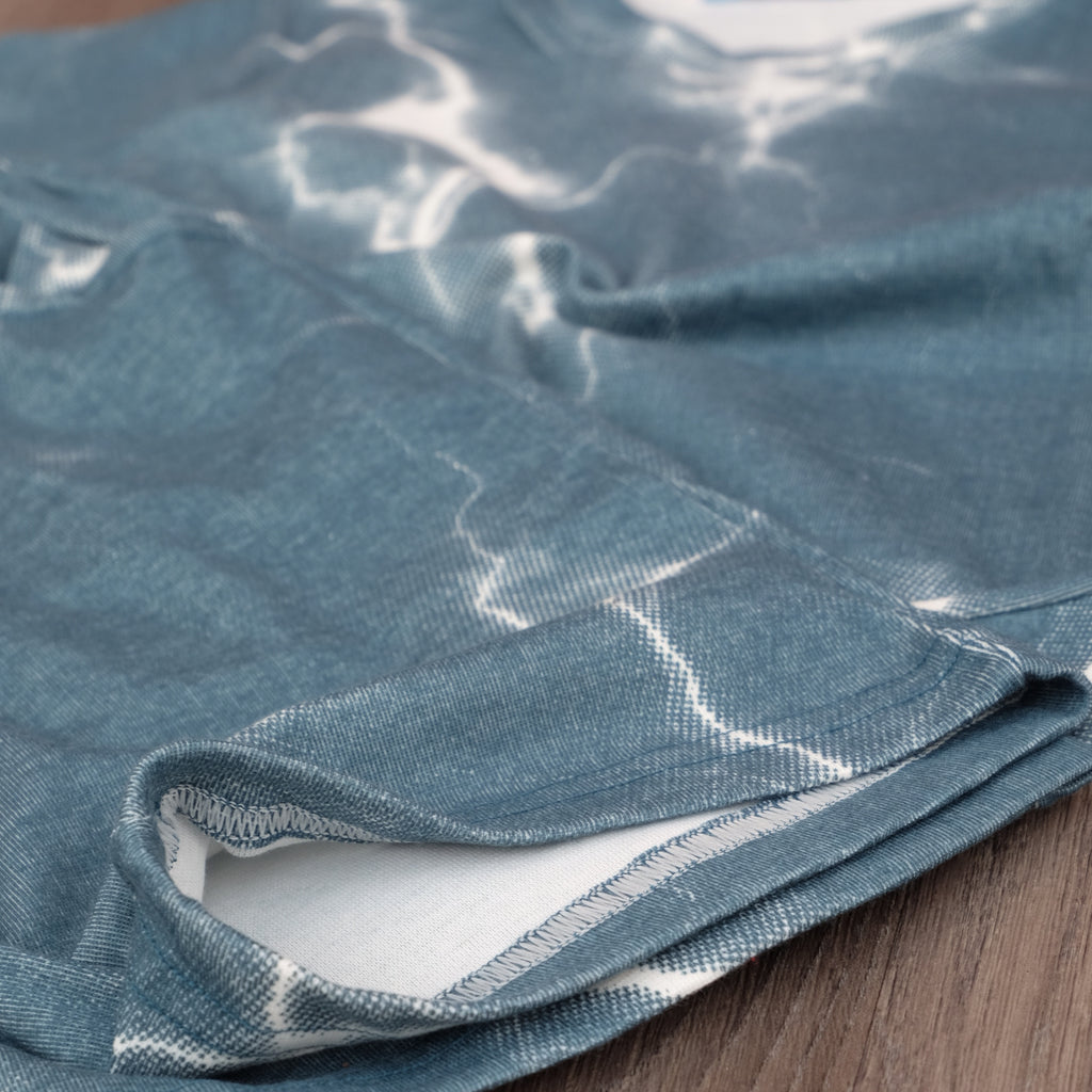 Ensemble Oversize Homme tie dai Vert - Short et T-shirt