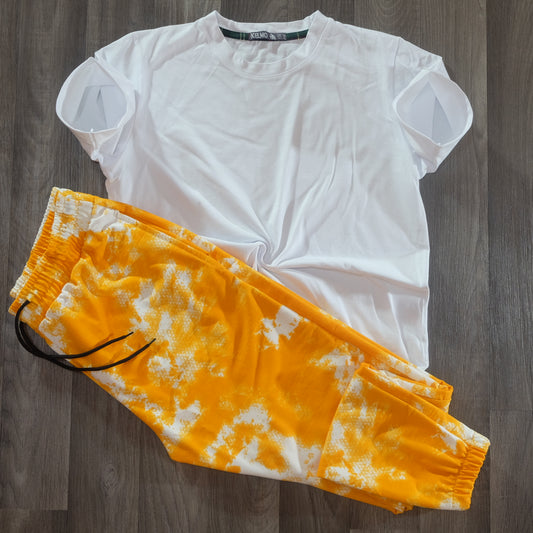 Ensemble T-Shirt Blanc+ Jogging Tie dye