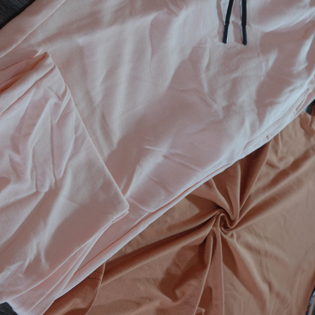 Ensemble T-Shirt Saumon Fonce + Jogging Saumon Clair